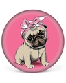 Shop Pink Cute Dog Pop Socket-Front