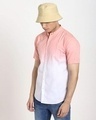 Shop Pink Dip Dye Half Sleeve Shirt