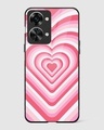 Shop Pink Flare Heart Y2K Premium Glass Case for OnePlus Nord 2T 5G-Front