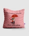 Shop Pink Hugs Let People Know You Love Them Polyester Cushion-Front