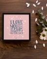 Shop Pink I Love U More Than all the Stars in the Sky Wood Frame-Design