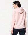 Shop Pink Melange Zipper Hoodie-Full