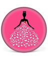 Shop Pink Princess in Gown Pop Socket-Front