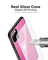 Shop Pink Ribbon Caddy Premium Glass Case for Apple iPhone 7 Plus (Shock Proof, Scratch Resistant)-Full