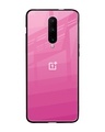 Shop Pink Ribbon Caddy Premium Glass Case for OnePlus 7 Pro (Shock Proof, Scratch Resistant)-Front