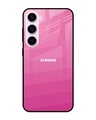 Shop Pink Ribbon Caddy Premium Glass Case for Samsung Galaxy S23 5G (Shock Proof, Scratch Resistant)-Front