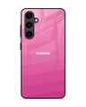 Shop Pink Ribbon Caddy Premium Glass Case for Samsung Galaxy S23 FE 5G (Shock Proof, Scratch Resistant)-Front