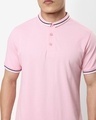 Shop Pink Short Collar Tipping Polo