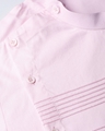 Shop Pink Solid Straight Kurta With Yoke Thread Work With Kurta Pyjama-Full