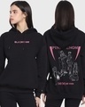 Shop Pink Venom Oversized Hoodie Sweatshirt-Front