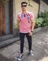 Shop Pink Warzone Printed Half Sleeves T-Shirt-Full