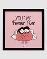 Shop Pink You and Me Forever Ever Wood Frame-Front