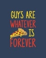 Shop Pizza Is Forever Boyfriend T-Shirt Navy Blue