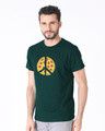 Shop Pizza Peace Half Sleeve T-Shirt-Design