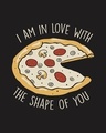 Shop Pizza Shape Boyfriend T-Shirt-Full