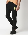 Shop Plain Badge Joggers-Front