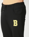 Shop Plain Badge Joggers