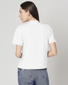 Shop Women's White Turtle Neck T-shirt-Design