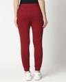 Shop Plain Red Casual Jogger Pant-Full