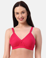 Shop Planet Inner Non Padded Crossfit Full Coverage T shirt Bra In Dark Pink-Front
