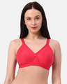 Shop Planet Inner Non Padded Crossfit Full Coverage T-shirt Bra In Peach-Front