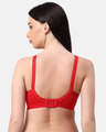 Shop Planet Inner Non Padded Crossfit Full Coverage T-shirt Bra In Red-Design