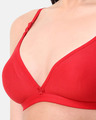 Shop Planet Inner Non Padded Non Wired Backless Plunge Bra In Red-Full