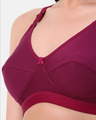 Shop Planet Inner Non Padded Non Wired Everday Wear Full Coverage Bra In Purple-Full