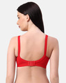 Shop Planet Inner Non Padded Non Wired Everday Wear Full Coverage Bra In Red-Design