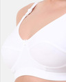 Shop Planet Inner Non Padded Non Wired Everday Wear Full Coverage Bra In White-Full
