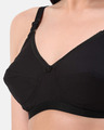 Shop Planet Inner Non Padded Non Wired Full Coverage Pure Cotton Bra In Black-Full