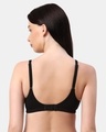 Shop Non Padded Non Wired Double Layered Moulded Fabric T Shirt Bra In Black-Design