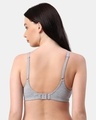 Shop Non Padded Non Wired Double Layered Moulded Fabric T Shirt Bra In Grey-Design