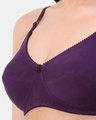 Shop Non Padded Non Wired Super Support Bra In Wine-Full