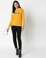 Shop Plants Are Better Fleece Sweatshirt Mustard Yellow-Design