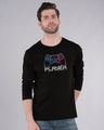 Shop Player Neon Full Sleeve T-Shirt-Front