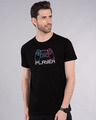 Shop Player Neon Half Sleeve T-Shirt-Front