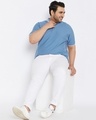 Shop Plus Size Men's Stylish Solid Half Sleeve Casual T-Shirt