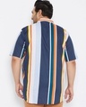 Shop Plus Size Men's Stylish Striped Half Sleeve Casual Shirt-Full