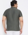Shop Men's Grey Striped Plus Size Oversized T-shirt-Full