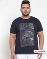 Shop PlusS Men T-Shirt Half Sleeves-Design