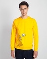 Shop Pluto Snack Fleece Sweatshirt (DL) Mimosa-Front