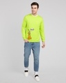 Shop Pluto Snack Fleece Sweatshirt (DL) Neon Green-Design