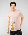 Shop Pluto Snack Half Sleeve T-Shirt (DL) Baby Pink-Front