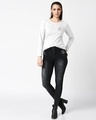 Shop Pocket Cat Full Sleeves T- Shirt White (DL)-Design