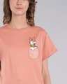 Shop Pocket Daisy Boyfriend T-Shirt (DL)-Front