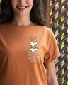 Shop Pocket Daisy Boyfriend T-Shirt (DL)-Front