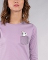 Shop Pocket Dalmatian Round Neck 3/4th Sleeve T-Shirt (DL)-Front