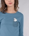 Shop Pocket Dalmatian Round Neck 3/4th Sleeve T-Shirt (DL)-Front