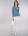 Shop Pocket Dalmatian Round Neck 3/4th Sleeve T-Shirt (DL)-Design